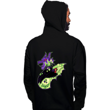 Load image into Gallery viewer, Shirts Pullover Hoodies, Unisex / Small / Black Magical Silhouettes - Maleficent