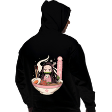 Load image into Gallery viewer, Shirts Pullover Hoodies, Unisex / Small / Black Nezuko Ramen