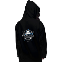 Load image into Gallery viewer, Shirts Pullover Hoodies, Unisex / Small / Black Boldly into Space
