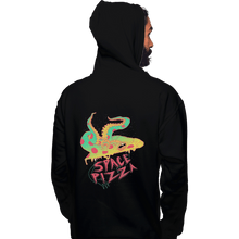 Load image into Gallery viewer, Shirts Pullover Hoodies, Unisex / Small / Black Space Pizza