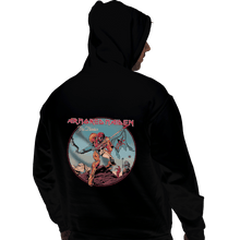 Load image into Gallery viewer, Shirts Zippered Hoodies, Unisex / Small / Black Armored Maiden