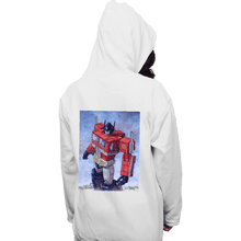 Load image into Gallery viewer, Secret_Shirts Pullover Hoodies, Unisex / Small / White Optimus Watercolor