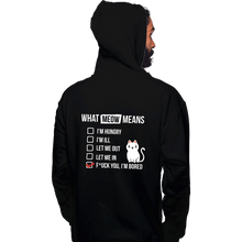 Load image into Gallery viewer, Secret_Shirts Pullover Hoodies, Unisex / Small / Black Meows Decoded