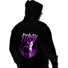 Load image into Gallery viewer, Daily_Deal_Shirts Pullover Hoodies, Unisex / Small / Black Neon Cat