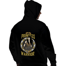 Load image into Gallery viewer, Shirts Pullover Hoodies, Unisex / Small / Black Princess and a Warrior