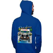 Load image into Gallery viewer, Daily_Deal_Shirts Pullover Hoodies, Unisex / Small / Royal Blue Out Run And Time