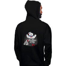 Load image into Gallery viewer, Daily_Deal_Shirts Pullover Hoodies, Unisex / Small / Black Stay Puft Lives
