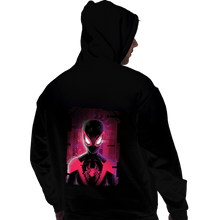 Load image into Gallery viewer, Daily_Deal_Shirts Pullover Hoodies, Unisex / Small / Black Glitch Miles Spider