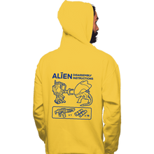 Load image into Gallery viewer, Secret_Shirts Pullover Hoodies, Unisex / Small / Gold Alien Guide