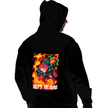 Load image into Gallery viewer, Shirts Pullover Hoodies, Unisex / Small / Black Slayer Tanjiro

