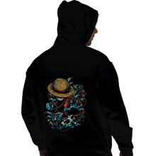 Load image into Gallery viewer, Shirts Pullover Hoodies, Unisex / Small / Black Colorful Pirate
