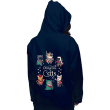 Load image into Gallery viewer, Secret_Shirts Pullover Hoodies, Unisex / Small / Navy Dungeon Cats 2nd Edition