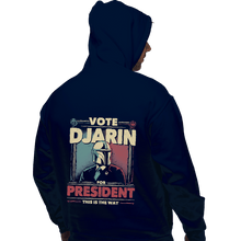Load image into Gallery viewer, Shirts Zippered Hoodies, Unisex / Small / Navy Djarin For President