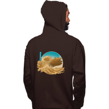 Load image into Gallery viewer, Daily_Deal_Shirts Pullover Hoodies, Unisex / Small / Dark Chocolate The Great Wave off Arrakis