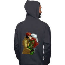Load image into Gallery viewer, Daily_Deal_Shirts Pullover Hoodies, Unisex / Small / Dark Heather Rogue And Gambit Kiss