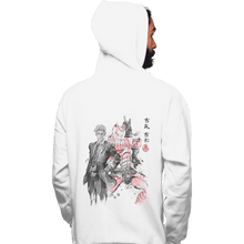 Load image into Gallery viewer, Shirts Pullover Hoodies, Unisex / Small / White Killer Queen Sumi-e