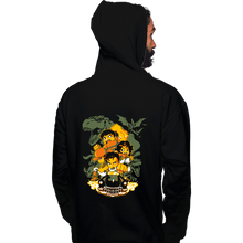 Load image into Gallery viewer, Shirts Pullover Hoodies, Unisex / Small / Black Cadillacs and Dinosaurs Heroes