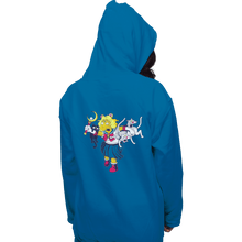 Load image into Gallery viewer, Shirts Zippered Hoodies, Unisex / Small / Royal Blue Moon Cat Lady