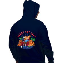 Load image into Gallery viewer, Secret_Shirts Pullover Hoodies, Unisex / Small / Navy Crazy Cat Lady