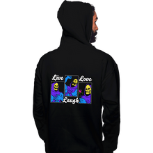 Load image into Gallery viewer, Secret_Shirts Pullover Hoodies, Unisex / Small / Black Live Laugh Myaah