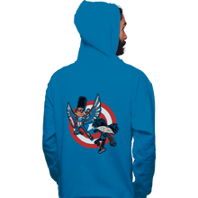 Load image into Gallery viewer, Daily_Deal_Shirts Pullover Hoodies, Unisex / Small / Sapphire Captain Tallhair And Football Soldier