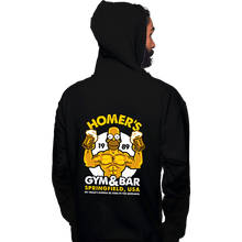 Load image into Gallery viewer, Shirts Pullover Hoodies, Unisex / Small / Black Homer's Gym