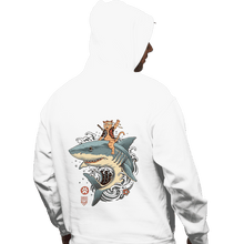 Load image into Gallery viewer, Daily_Deal_Shirts Pullover Hoodies, Unisex / Small / White Shark Catana