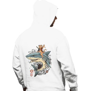 Daily_Deal_Shirts Pullover Hoodies, Unisex / Small / White Shark Catana