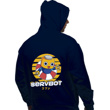 Load image into Gallery viewer, Shirts Pullover Hoodies, Unisex / Small / Navy Servbot Summer
