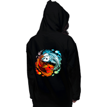 Load image into Gallery viewer, Shirts Pullover Hoodies, Unisex / Small / Black Dragons of Fire And Water