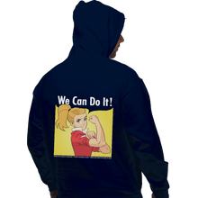 Load image into Gallery viewer, Shirts Pullover Hoodies, Unisex / Small / Navy Adora Says We Can Do It!
