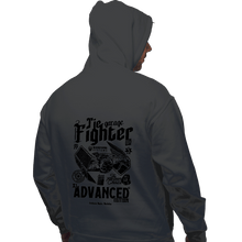 Load image into Gallery viewer, Daily_Deal_Shirts Pullover Hoodies, Unisex / Small / Charcoal Tie Fighter Garage