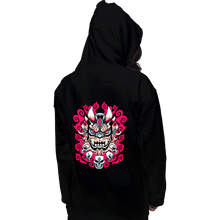 Load image into Gallery viewer, Shirts Pullover Hoodies, Unisex / Small / Black Demon Mask
