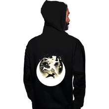 Load image into Gallery viewer, Daily_Deal_Shirts Pullover Hoodies, Unisex / Small / Black I Love My Cat To The Moon And Back!
