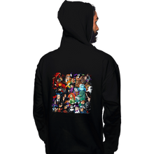 Load image into Gallery viewer, Secret_Shirts Pullover Hoodies, Unisex / Small / Black Batfam VS Arkham!