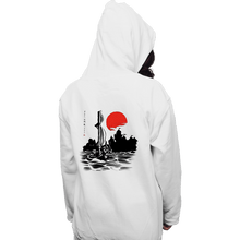 Load image into Gallery viewer, Shirts Pullover Hoodies, Unisex / Small / White Red Sun Hero