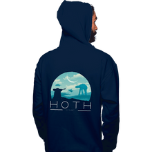 Load image into Gallery viewer, Shirts Pullover Hoodies, Unisex / Small / Navy Hoth Icy Planet