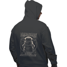 Load image into Gallery viewer, Shirts Pullover Hoodies, Unisex / Small / Charcoal Vitruvian Baby Yoda