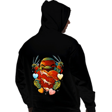 Load image into Gallery viewer, Daily_Deal_Shirts Pullover Hoodies, Unisex / Small / Black Love Turtle