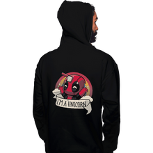 Load image into Gallery viewer, Shirts Zippered Hoodies, Unisex / Small / Black I'm A Unicorn