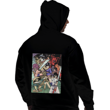 Load image into Gallery viewer, Shirts Pullover Hoodies, Unisex / Small / Black Ninja Scroll