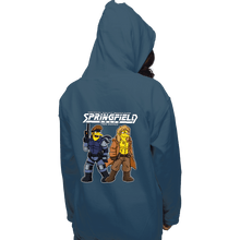 Load image into Gallery viewer, Secret_Shirts Pullover Hoodies, Unisex / Small / Indigo Blue Twin Snakes