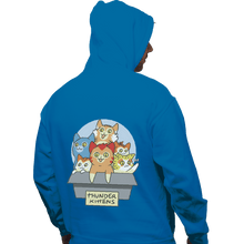 Load image into Gallery viewer, Shirts Pullover Hoodies, Unisex / Small / Sapphire Thunder Kittens