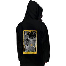 Load image into Gallery viewer, Shirts Pullover Hoodies, Unisex / Small / Black Tarot The Iron Hermit