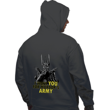 Load image into Gallery viewer, Shirts Pullover Hoodies, Unisex / Small / Charcoal Mordor's Army
