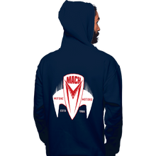 Load image into Gallery viewer, Daily_Deal_Shirts Pullover Hoodies, Unisex / Small / Navy Mach 5 Mifune Motors