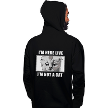 Load image into Gallery viewer, Shirts Pullover Hoodies, Unisex / Small / Black Zoom Cat
