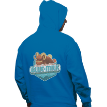 Load image into Gallery viewer, Shirts Pullover Hoodies, Unisex / Small / Sapphire Blue Milk