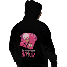 Load image into Gallery viewer, Shirts Zippered Hoodies, Unisex / Small / Black The Adventures Of Zim And Gir