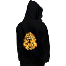 Load image into Gallery viewer, Shirts Pullover Hoodies, Unisex / Small / Black Golden Saiyan Rose
